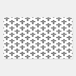 Christian Cross Rectangular Sticker
