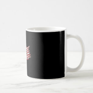 Christian Cross Red White And Blessed 4th Of July Coffee Mug