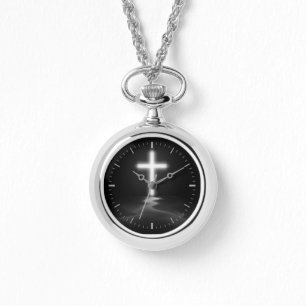 Christian Cross Reflection in the Mist Watch