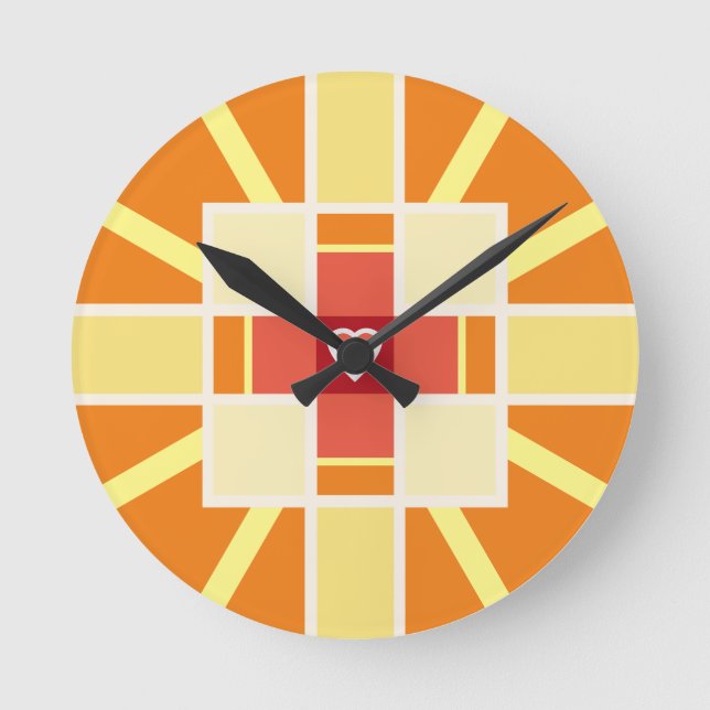 Christian cross   round clock (Front)