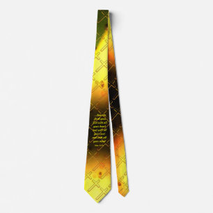 Christian Cross Scripture Tie