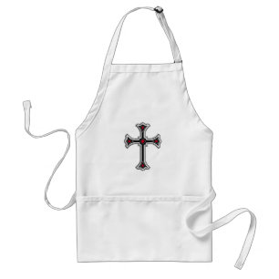 Christian cross standard apron