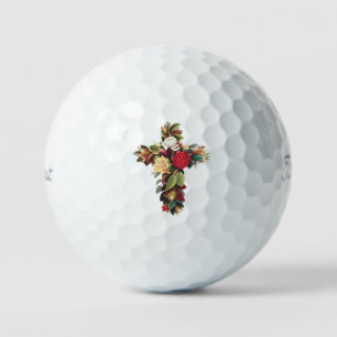 Christian Cross Symbol of Faith & Fellowship Golf Balls