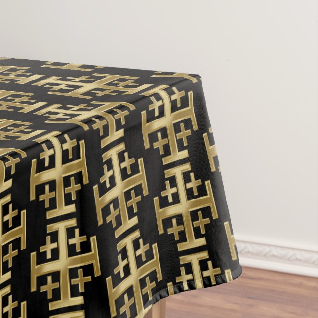 Christian cross tablecloth (In Situ)