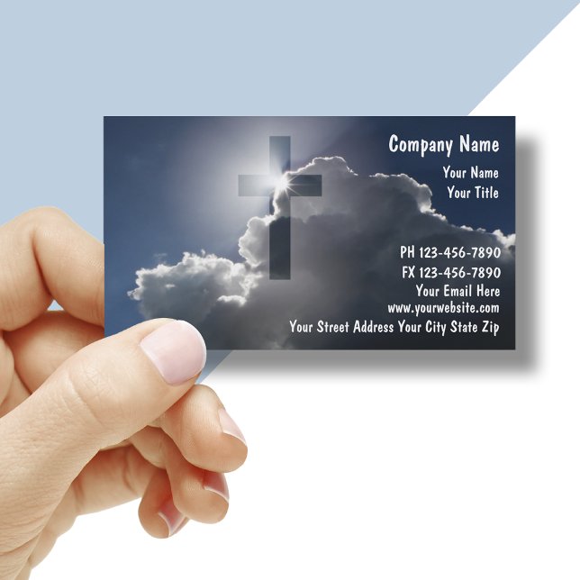 Christian Cross Theme Business Cards (Creator Uploaded)