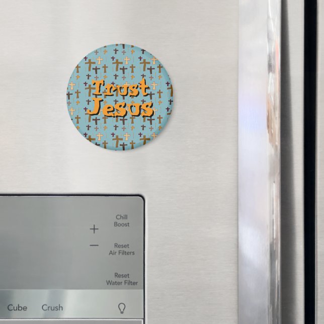 Christian Cross “Trust Jesus”  Magnet (In Situ (Fridge))