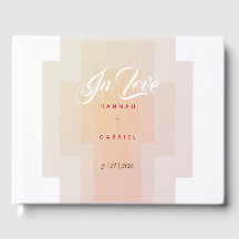Christian Cross Wedding Guest Book