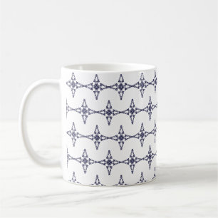 Christian Cross with Blue Ornament Coffee Mug