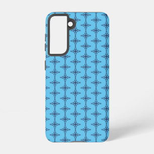 Christian Cross with Blue Ornament Samsung Galaxy Case