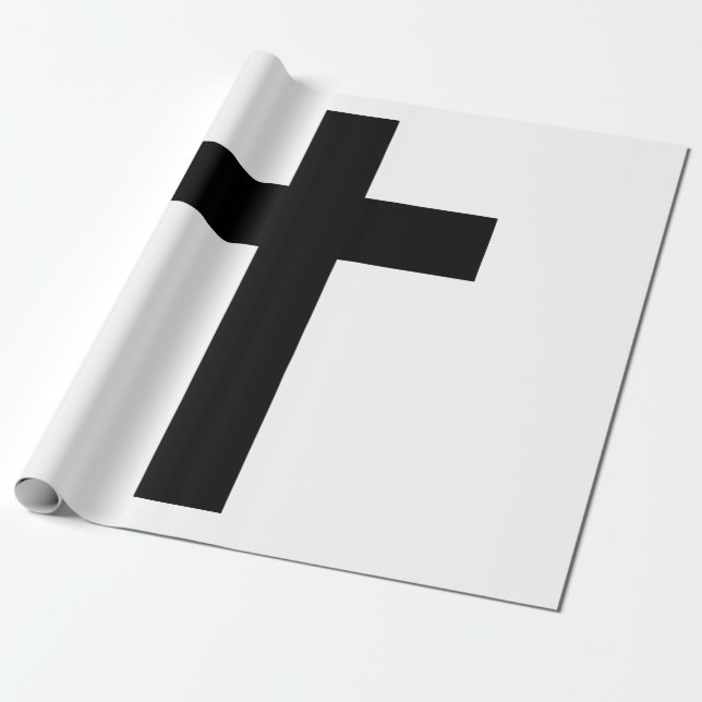 Christian Cross Wrapping Paper (Unrolled)