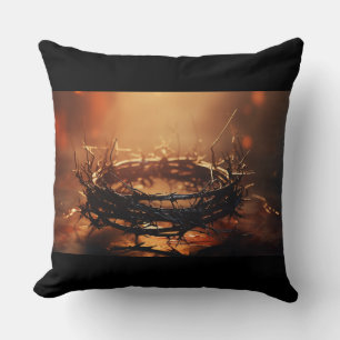 Christian Crown of Thorns Jesus Cushion