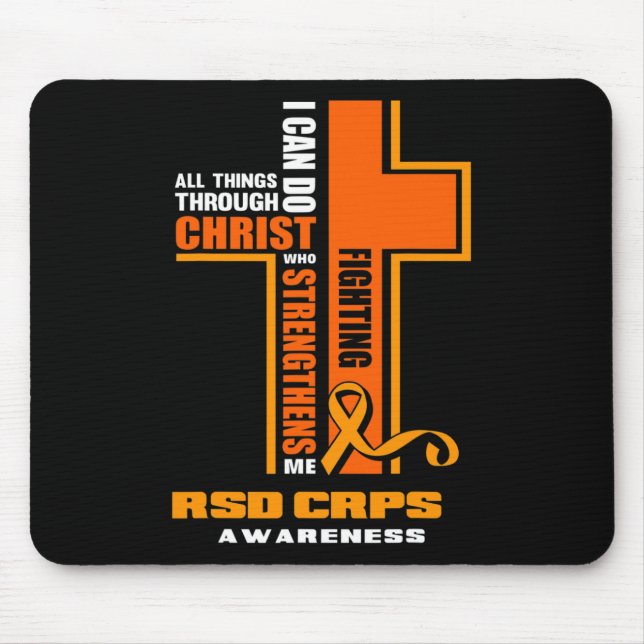 Christian CRPS Warrior Fighter RSD CRPS Awareness  Mouse Pad (Front)