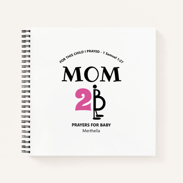 Christian Custom Baby Prayers Pregnancy Journal (Front)