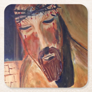 Christian Custom Square Coasters