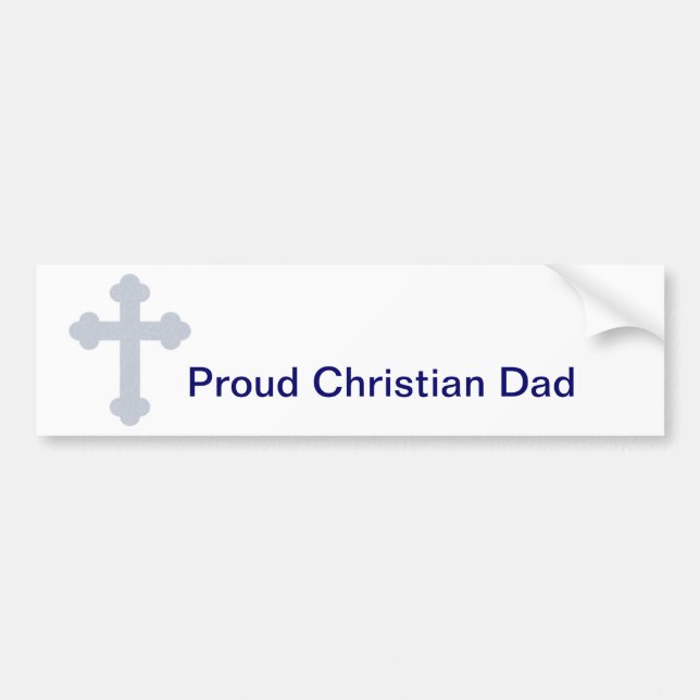 Christian Dad Bumper Sticker (Front)