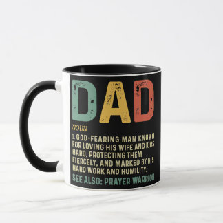 Christian Dad Definition Fathers Day DAD Mug