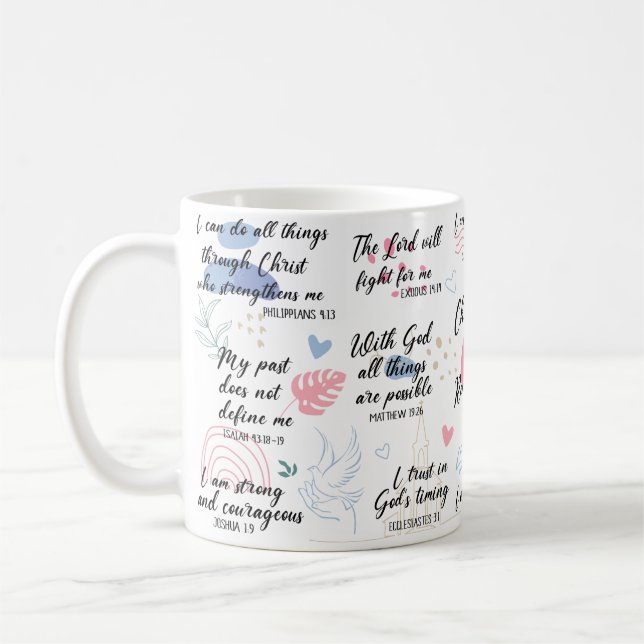 Christian Daily Reminders Coffee Mug (Left)
