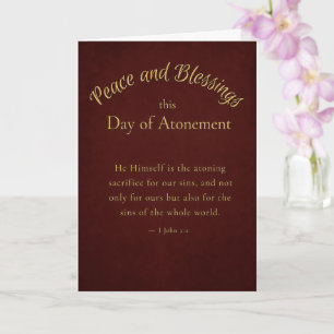 Christian Day of Atonement Card