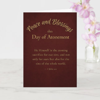Christian Day of Atonement Card