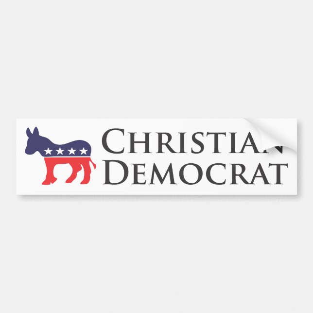 Christian Democrat Bumper Sticker (Front)