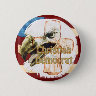 Christian Democrat round pin