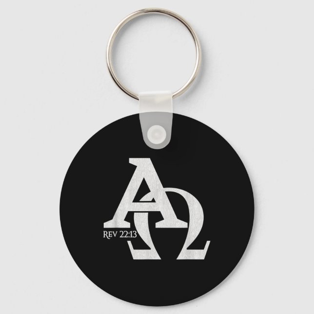 Christian Design - Alpha And Omega The Greek Lette Key Ring (Front)