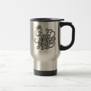 Christian Design Grace Upon Grace Travel Mug