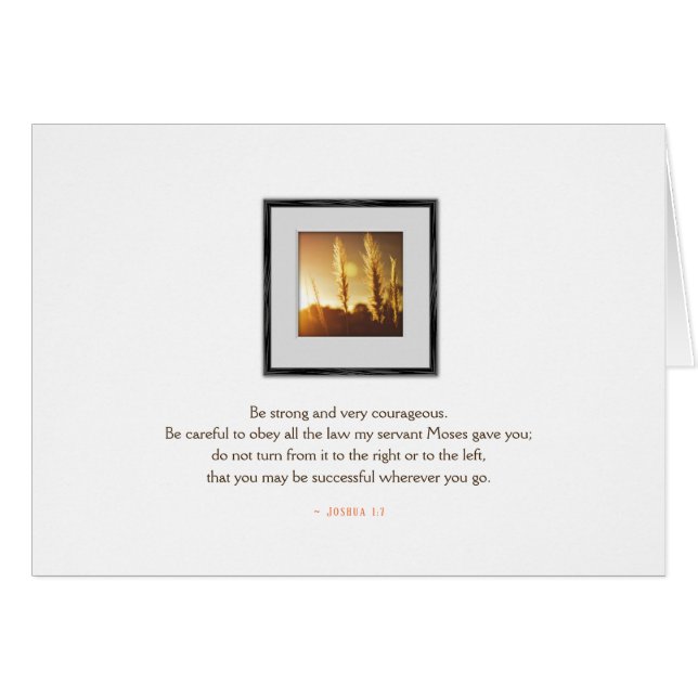 Christian Deuteronomy 3:16 Be Strong & Courageous (Front Horizontal)