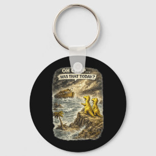 Christian Dinosaur Humour Jesus Dinos Design Churc Key Ring