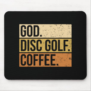 Christian Disc Golf Player Saying I God. Disc Golf Mouse Pad