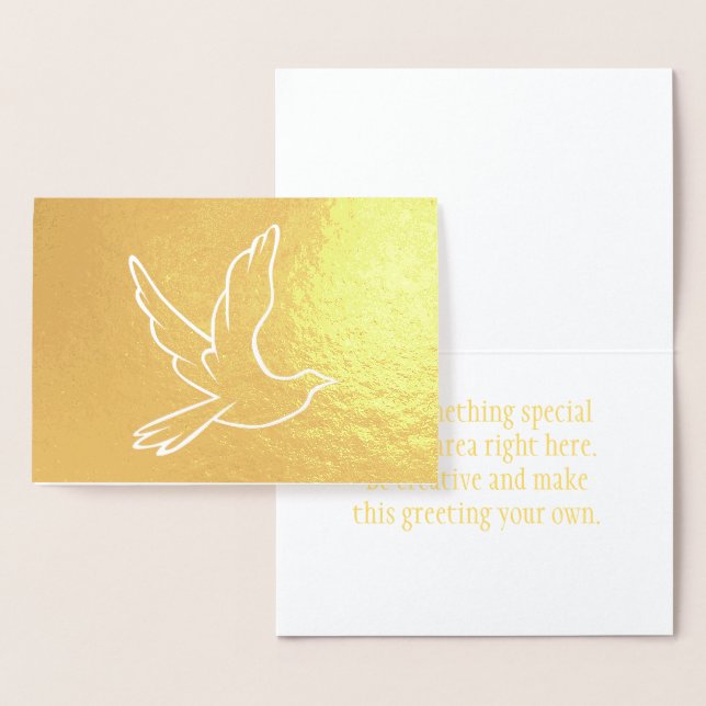 Christian Dove Foil Card (Display)