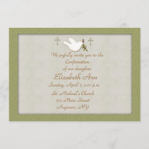 Christian Dove Invitation