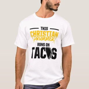 Christian Drummer Church Worship Drum Player 55 T-Shirt