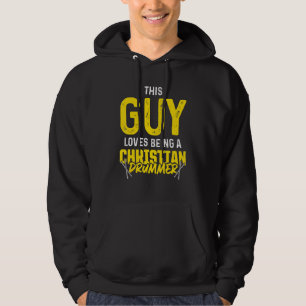 Christian Drummer Church Worship Drum Player 89 Hoodie