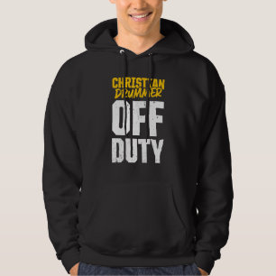 Christian Drummer Church Worship Drum Player 96 Hoodie