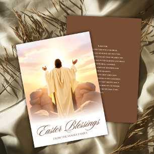 Christian Easter Blessings Pascha Prayer Holiday Card