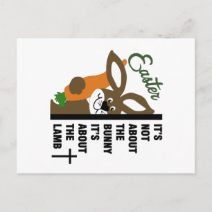 Christian Easter Bunny Postcard