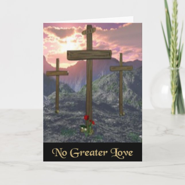 Christian easter card Calvary (Front)