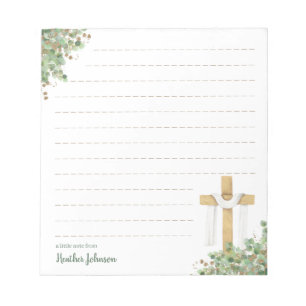 Christian Easter Cross Personalised Notepad