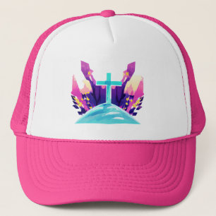 Christian Easter Cross  Trucker Hat