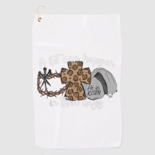Christian Easter Day A Lot Can Happen In  Days Gno Golf Towel