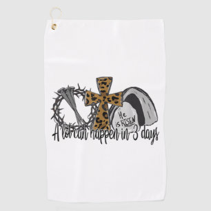 Christian Easter Day A Lot Can Happen In  Days Gno Golf Towel