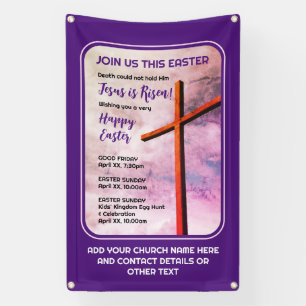 Christian Easter JESUS IS RISEN Banner