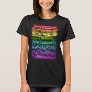 Christian Easter Jesus Rejoice Fun He Is Risen Ins T-Shirt