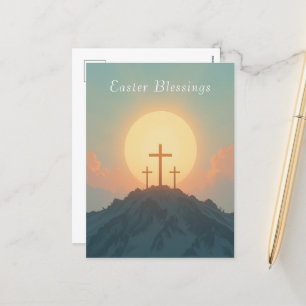 Christian Easter Sunrise & Cross Faith & Hope  Holiday Postcard