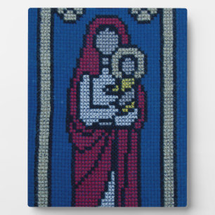 Christian embroidery plaque