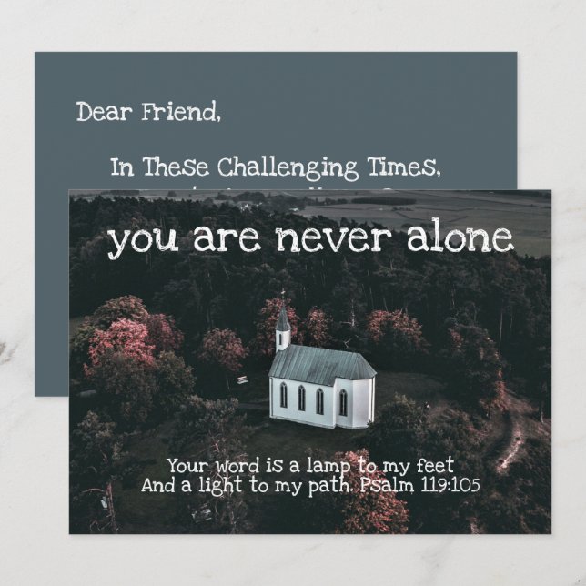 Christian Encouragement Friend Card (Front/Back)