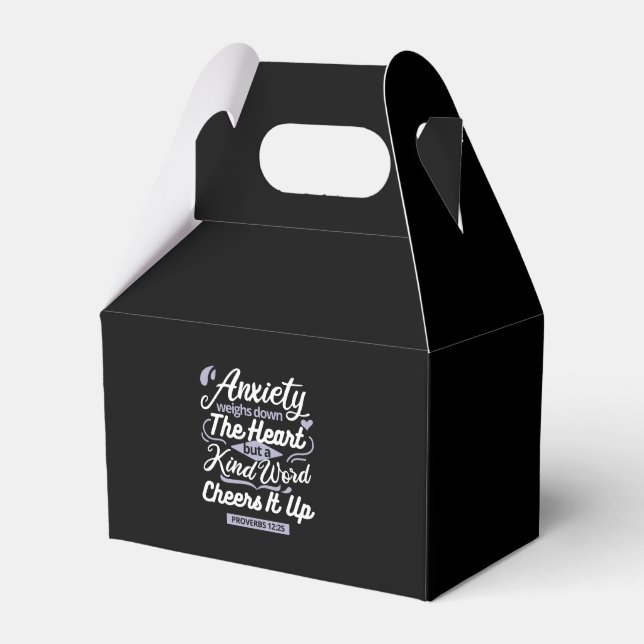 Christian Encouragement Quote – Anxiety & Kindness Favour Box (Front Side)