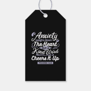 Christian Encouragement Quote – Anxiety & Kindness Gift Tags