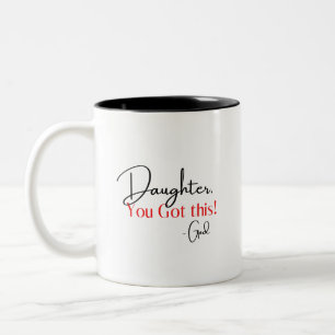 Christian Encouragement  Two-Tone Coffee Mug